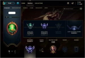 SMURF DIAMOND 3, 51 CHAMPIONS E 23 SKINS - League of Legends LOL