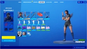 Conta Fortnite com skin Glow e pacotes