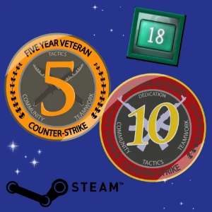 ✅50% OFF Conta Steam Antiga Com Medalhas De 5+10 Anos ✅ - Counter Strike CS