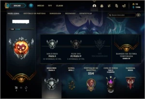 Conta prata 2 com 61 champs e 22 skins - League of Legends LOL