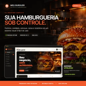 Sistema Completo para Hamburgueria | Pedidos, Estoque, Caixa - Sites, Lojas e Sistemas Prontos Sites e Scripts