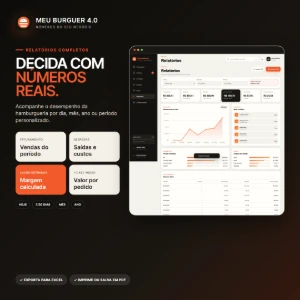 Sistema Completo para Hamburgueria | Pedidos, Estoque, Caixa - Sites, Lojas e Sistemas Prontos Sites e Scripts