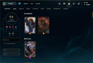 Conta Lol diamante IV (67 win rate) / Valorant ouro 2 - League of Legends