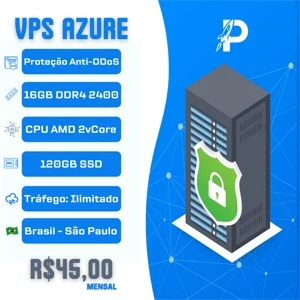 VPS Azure de 8GB-32GB RAM com SSD Premium! - Outros