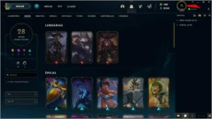 conta diamente 4 115 bonecos 43 skins - League of Legends LOL
