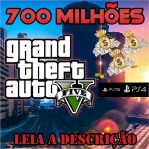 GTA V ONLINE Ps4 e ps5 - DINHEIRO $700 Milhões
