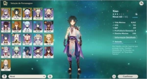 AR 48 Xiao+Lança de Jade - Genshin Impact