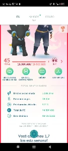 Conta Pokemon Go - LvL 45