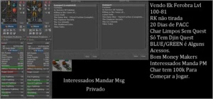 VENDO EK LVL 100 FEROBRA - Tibia