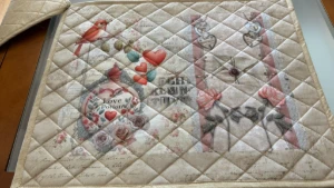 Jogo Americano Romance - 6 Peças - Artesanato e Personalizados