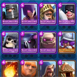 Clash Royale rei 13 full varias skins e emotes