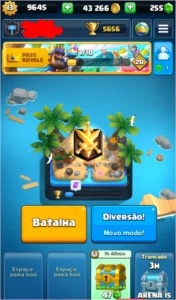 Clash Royale rei 13 full varias skins e emotes