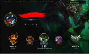 Conta Prata V - League of Legends LOL