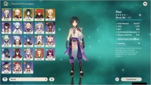 CONTA XIAO C1 + KAZUHA + DILUC + TÚMULO DO LOBO AR 51 ✨ - Genshin Impact