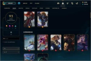 Conta Nível 59 com 5329 RP - League of Legends LOL