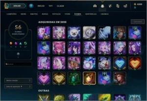 Conta Nível 59 com 5329 RP - League of Legends LOL
