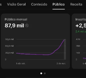 Canal no Youtube monetizando, gera 250$ por mês - Others