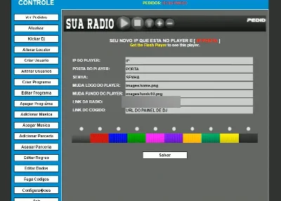 Painel Administrativo Para Web Rádio - Sites, Lojas e Sistemas Prontos Sites e Scripts