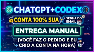Chatgpt Plus 5.5+Codex - Conta 100% SUA | 30 DIAS - Assinaturas e Premium