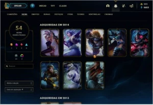 Conta lol 53 SKINS, CHROMA , LVL 81 - League of Legends