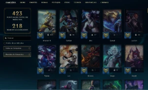 Conta Ouro 4 Com Todos Os Campeões E Mais De 300 Skins Promo - League of Legends LOL