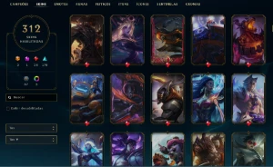 Conta Ouro 4 Com Todos Os Campeões E Mais De 300 Skins Promo - League of Legends LOL