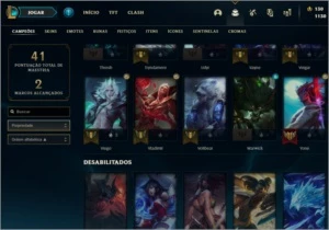 Conta ouro 4 mmr de ouro 2 16 a 18 pdl por vitória - League of Legends LOL