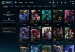 Conta ouro 4 mmr de ouro 2 16 a 18 pdl por vitória - League of Legends LOL