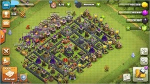 Conta clash of clans cv 9semi full faltando muros e feitiços