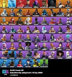 Conta de Fortnite Season 5 cap 1