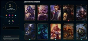 LoL Plat 5 C/ Borda +31 Skins 2 Lendarias/95Champs/Barato. - League of Legends