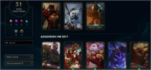 LoL Plat 5 C/ Borda +31 Skins 2 Lendarias/95Champs/Barato. - League of Legends