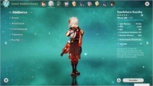 Kazuha + Hutao + Lança de Jade - AR50 - Genshin Impact