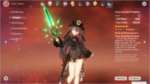 Kazuha + Hutao + Lança de Jade - AR50 - Genshin Impact