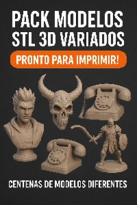 🔥 Pack Modelos Stl 3D Variados  🔥