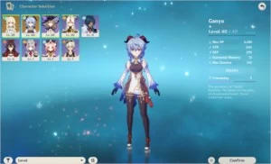 Conta Genshin Impact Ganyu AR15