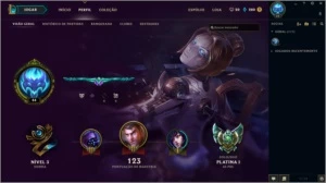 Conta League Of Legends - Platina 1 33 Champs LOL