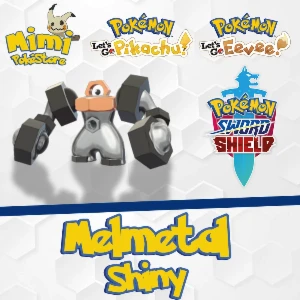 Melmetal Shiny - Pokémon Let's GO Pikachu Eevee Sword Shield - Pokemon GO