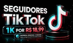 SEGUIDORES TIKTOK [ENTREGA RÁPIDA|MENOR PREÇO!] - Redes Sociais