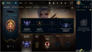 Conta diamante 3 52%winrate - League of Legends LOL