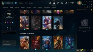 Conta diamante 3 52%winrate - League of Legends LOL