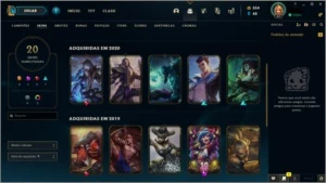 Conta diamante 3 52%winrate - League of Legends LOL