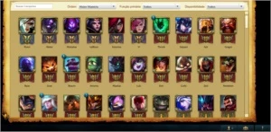 CONTA TOP 110 CAMPEOES 80SKINS - League of Legends LOL