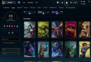 [Entrega Automática] Conta Lol Prata, 48 Skins, 1 Lendária - League of Legends