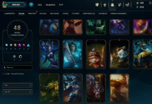 [Entrega Automática] Conta Lol Prata, 48 Skins, 1 Lendária - League of Legends