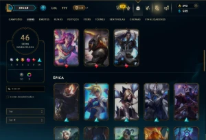 Platina 4 com 85 Champs e 46 Skins ( ADC / MID ) - League of Legends LOL