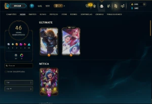 Platina 4 com 85 Champs e 46 Skins ( ADC / MID ) - League of Legends LOL