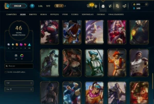 Platina 4 com 85 Champs e 46 Skins ( ADC / MID ) - League of Legends LOL