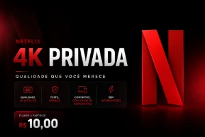 Netflix 4K – Tela Privada + Pin • + 30 Dias - Assinaturas e Premium