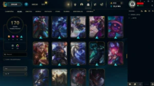 Conta Top / Sem Risco De Ban / 170 Skins / Todos Campeões  - League of Legends LOL